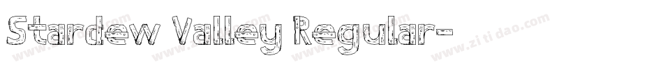 Stardew Valley Regular字体转换